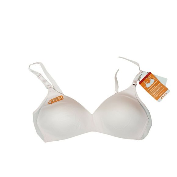 Warners® No Side Effects® Wireless with Mesh Bra Size 34C Adjustable Straps NEW - Picture 10 of 11